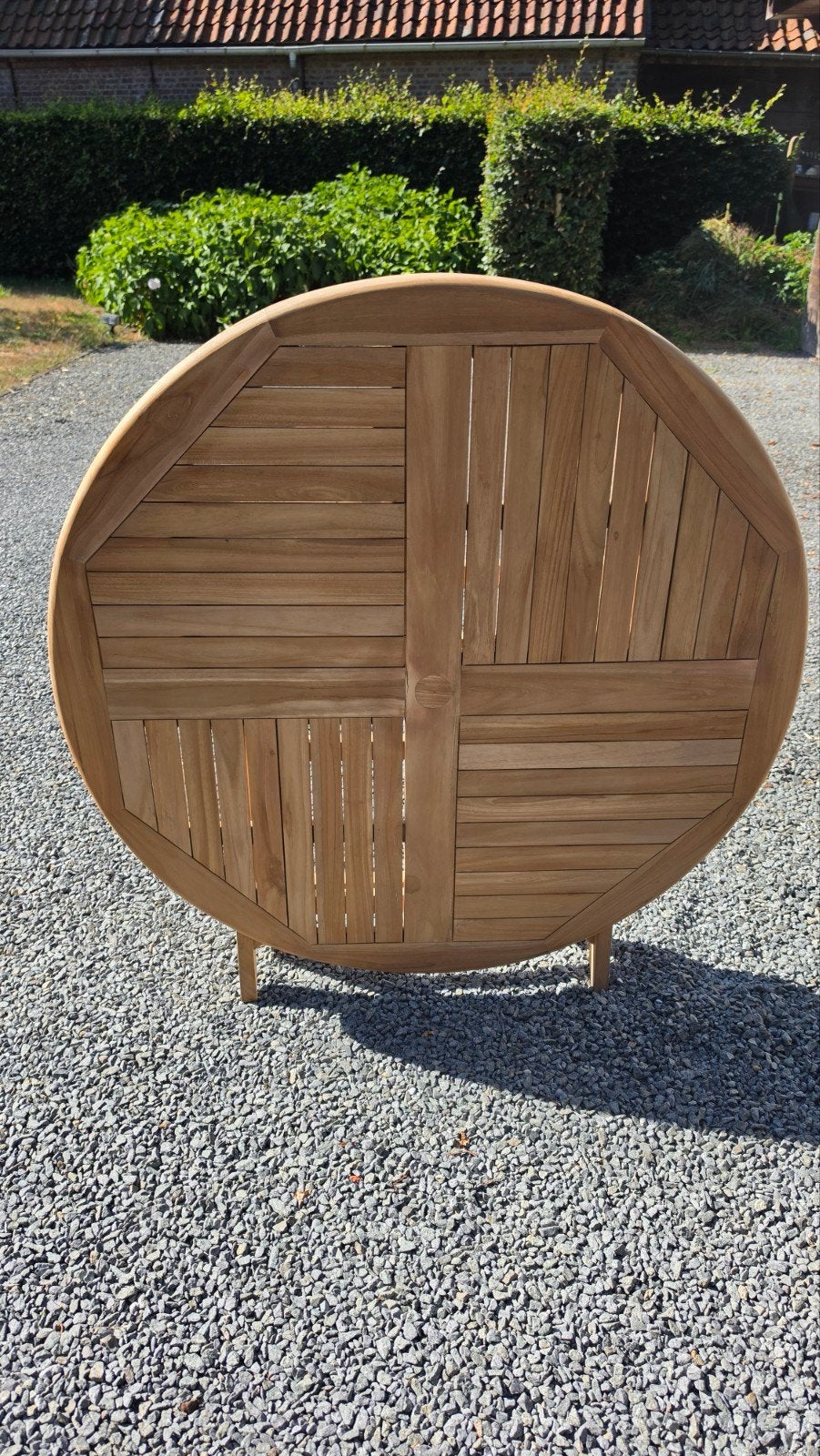 Teakhout tuinset., Tuin en Terras, Tuinsets en Loungesets, Ophalen, 4 zitplaatsen, Teakhout, Nieuw