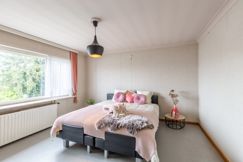 Elektrische zwart lederen bed, Ophalen, Overige materialen, Verstelbaar, Tweepersoons