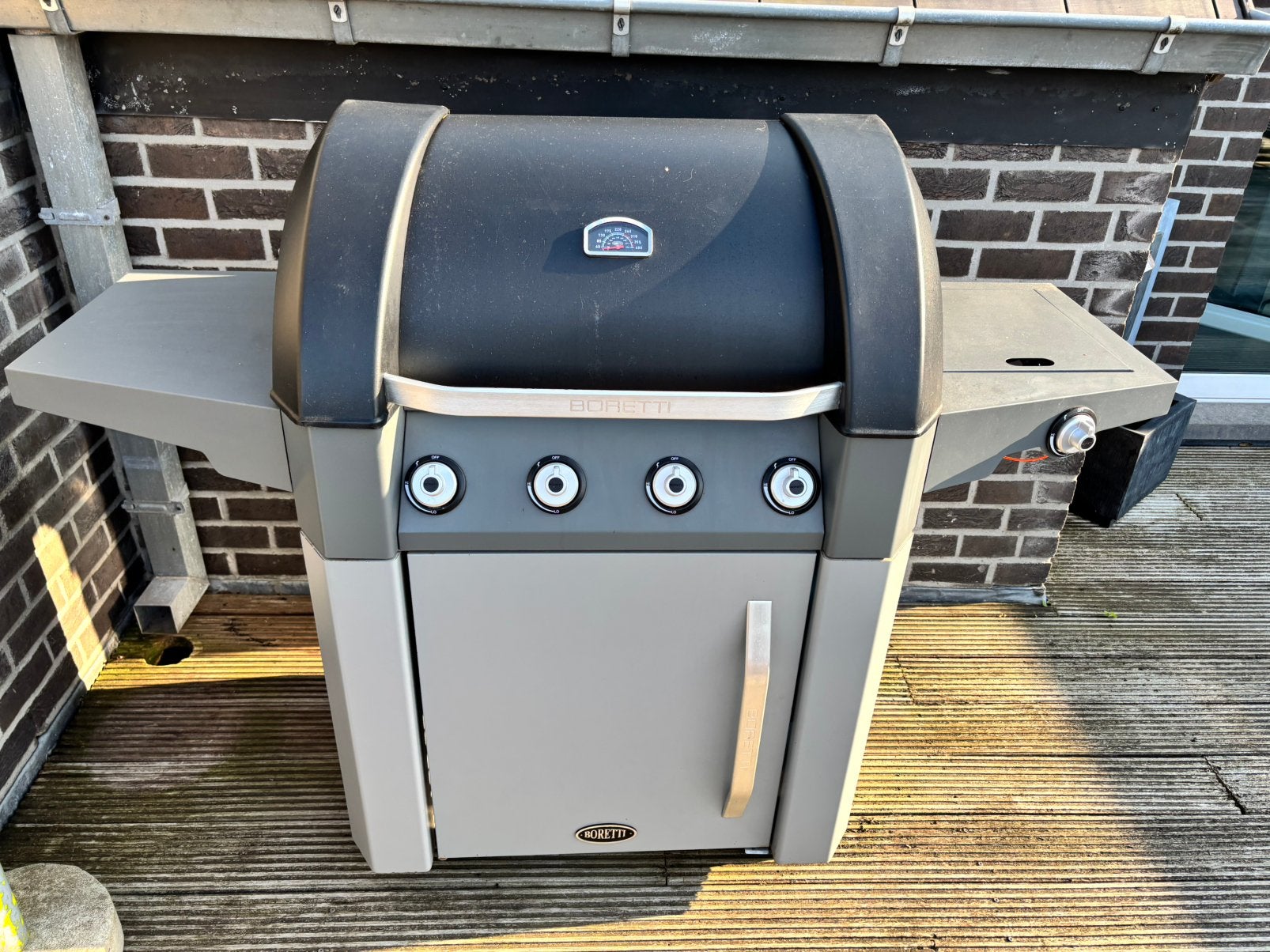 Boretti gas BBQ, Tuin en Terras, Ophalen, Zo goed als nieuw