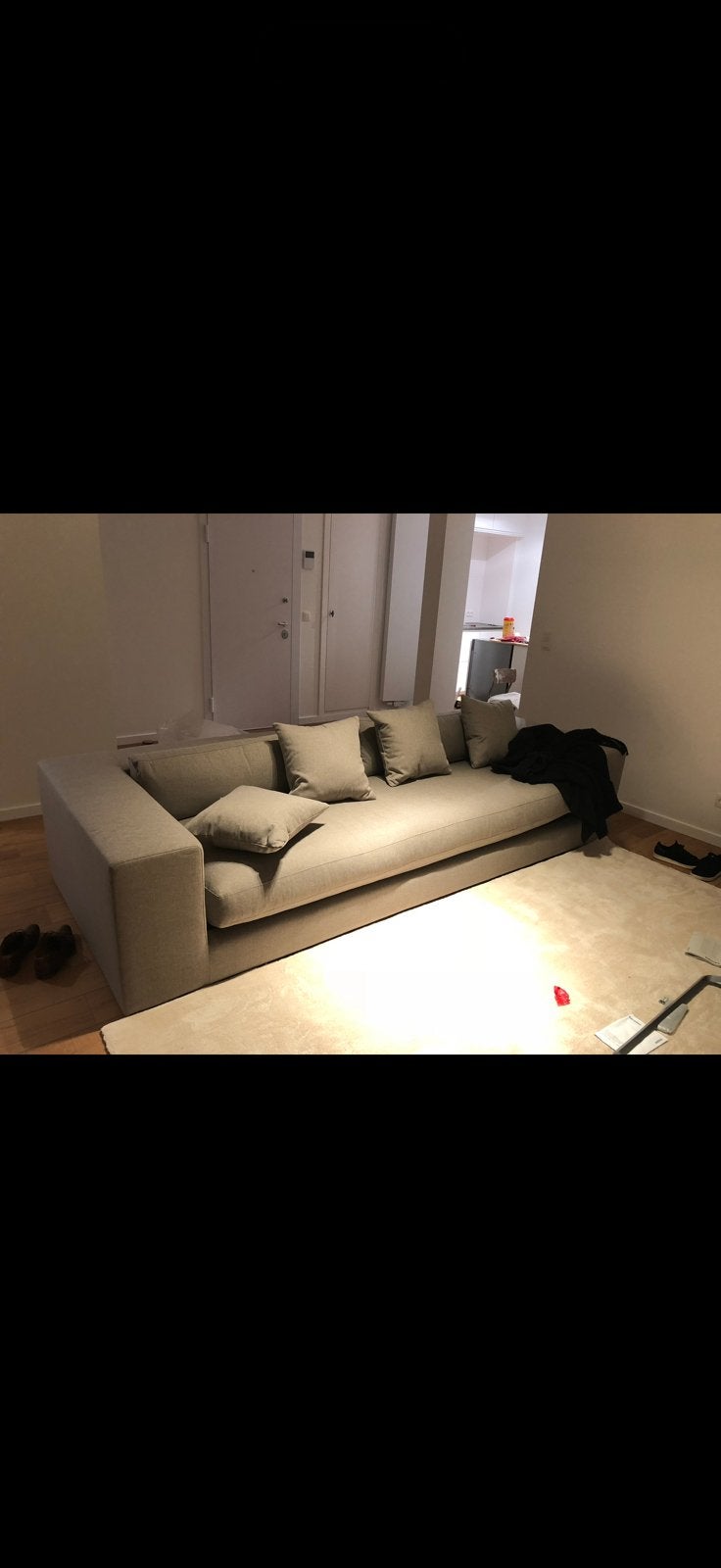 Grijze zetel te koop in goede staat, Ophalen, Gebruikt, Kunststof, Modern