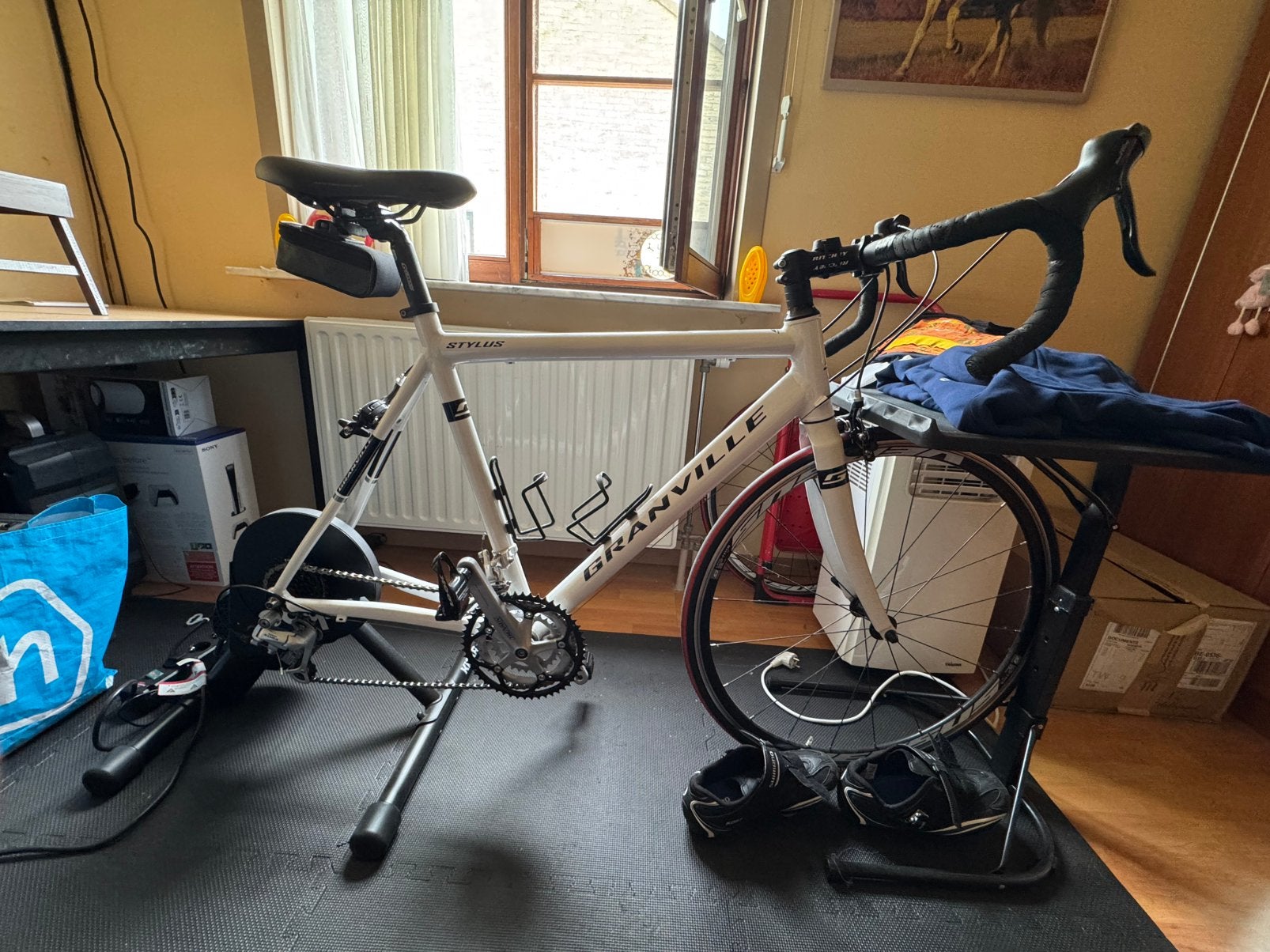 Granville Stylus racefiets + Wahoo KICKR CORE, Ophalen, Zo goed als nieuw, Overige typen