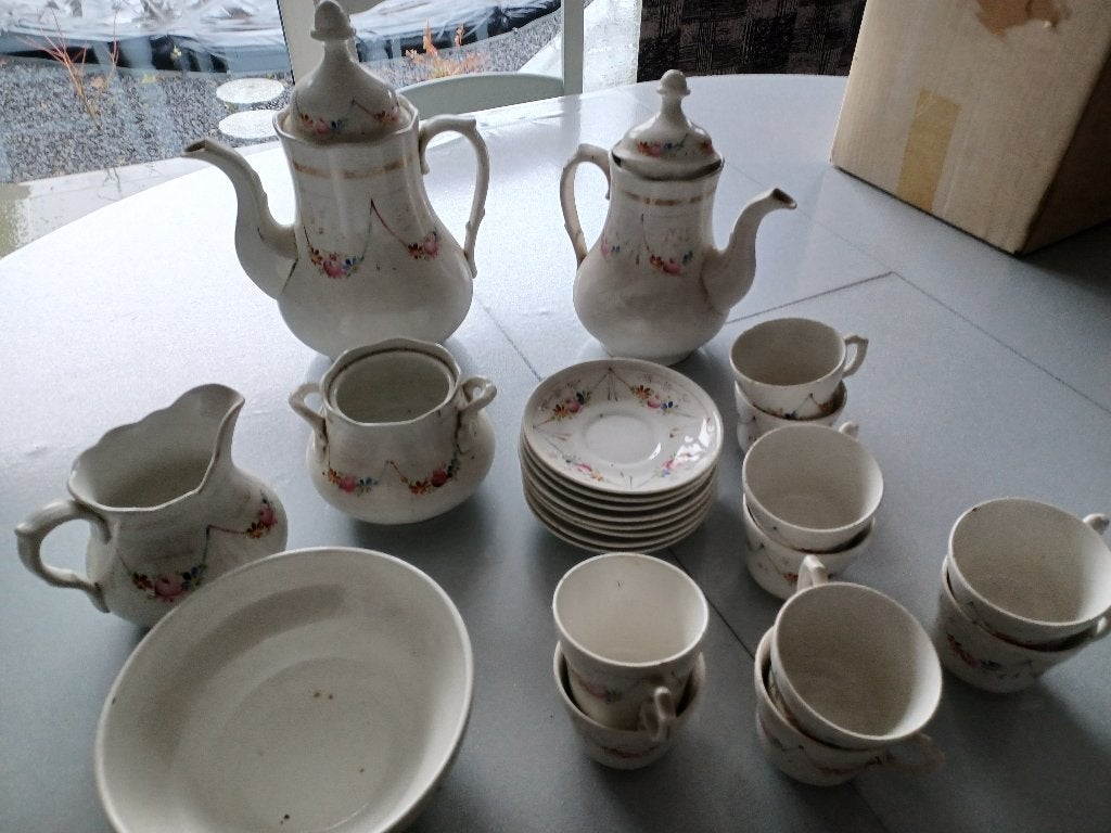 antiek servies, Ophalen