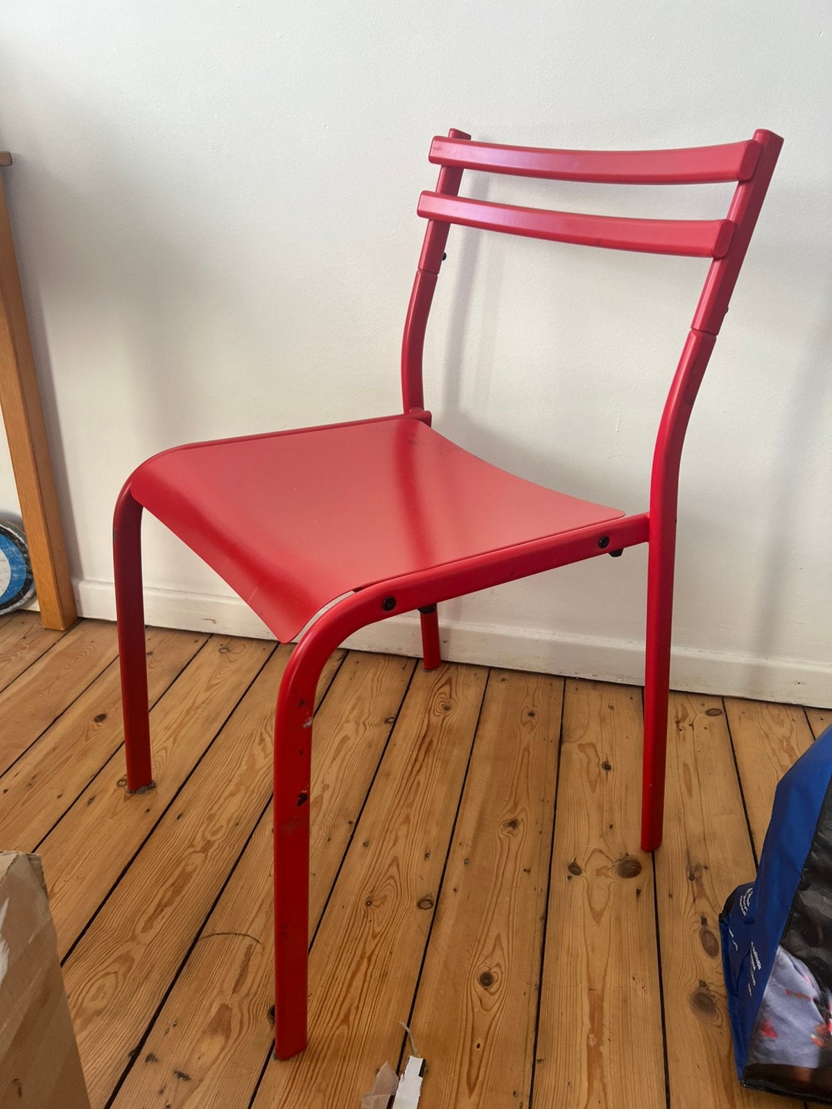 ikea red metal chair, Maison & Meubles, Chaises, Enlèvement, Comme neuf