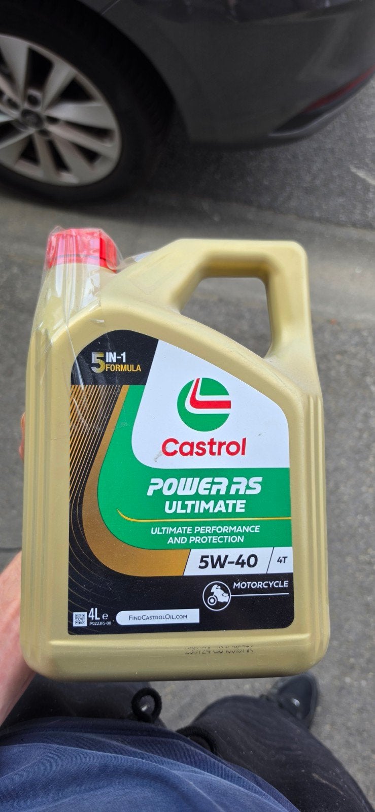 castrol pw rs 4t brommer olie, Ophalen
