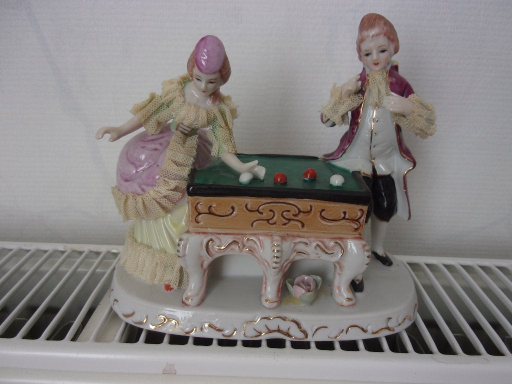 Trinket „biljartspelers”, Ophalen of Verzenden