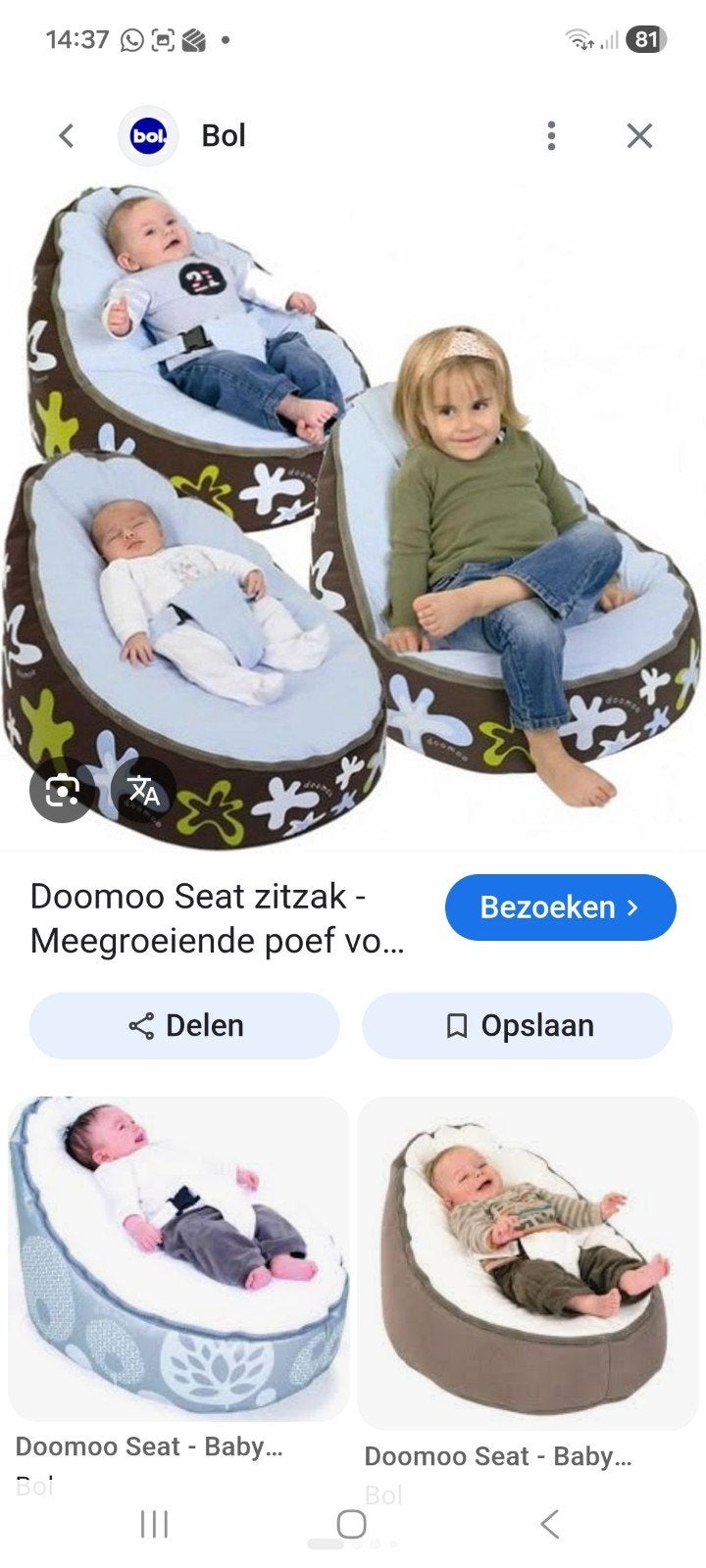 Domoo seatzak meegroei zitzak, Ophalen