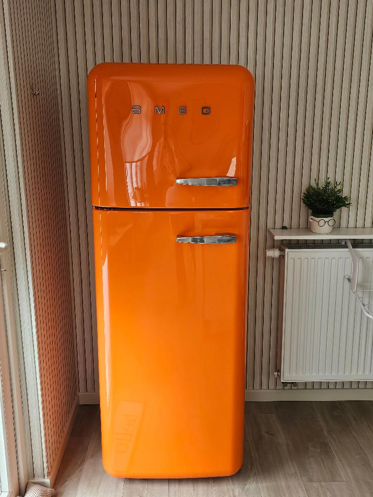 Smeg koelkast met diepvries, Ophalen, 200 liter of meer, Met aparte vriezer, 160 cm of meer