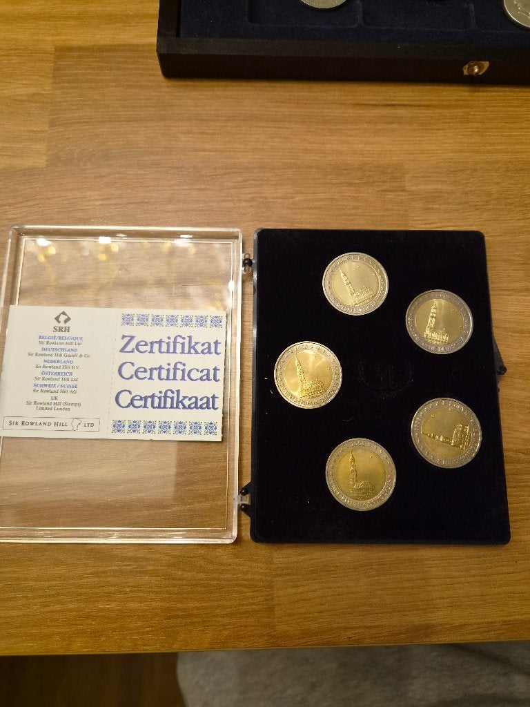 2 Euros 2008 Hambourg - 5 Ateliers Allemands (A, D, F, G, J), Postzegels en Munten, Munten | Europa | Euromunten, Ophalen of Verzenden