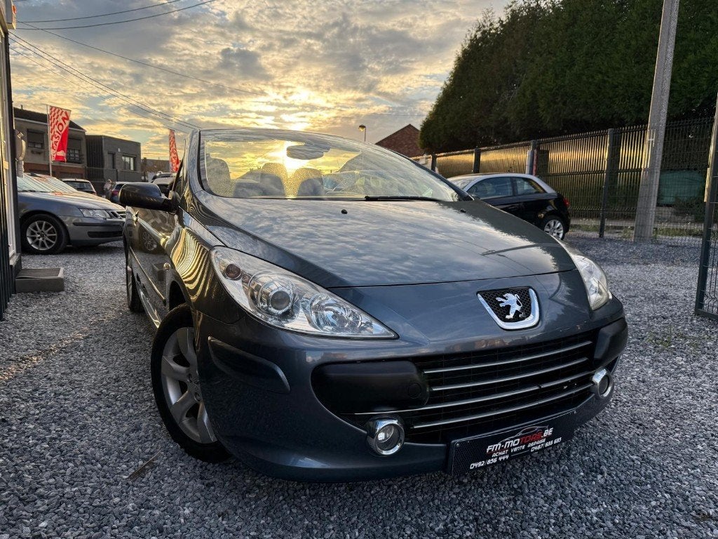Peugeot 307 CC 1.6i 16v Cabriolet Sport / Entretien + CT OK, Autos, Volant multifonction, Argent ou Gris, Achat, Entreprise