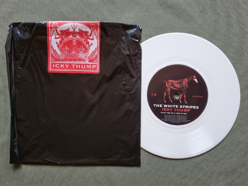 The White Stripes – Icky Thump (UK vinyl 7”, XLS 277 B), Cd's en Dvd's, Vinyl | Rock, Colored vinyl, Ophalen of Verzenden, 7 inch