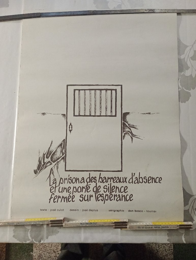 Sérigraphie originale José Deplus Tournai 55x75cm, Enlèvement ou Envoi, Sérigraphie