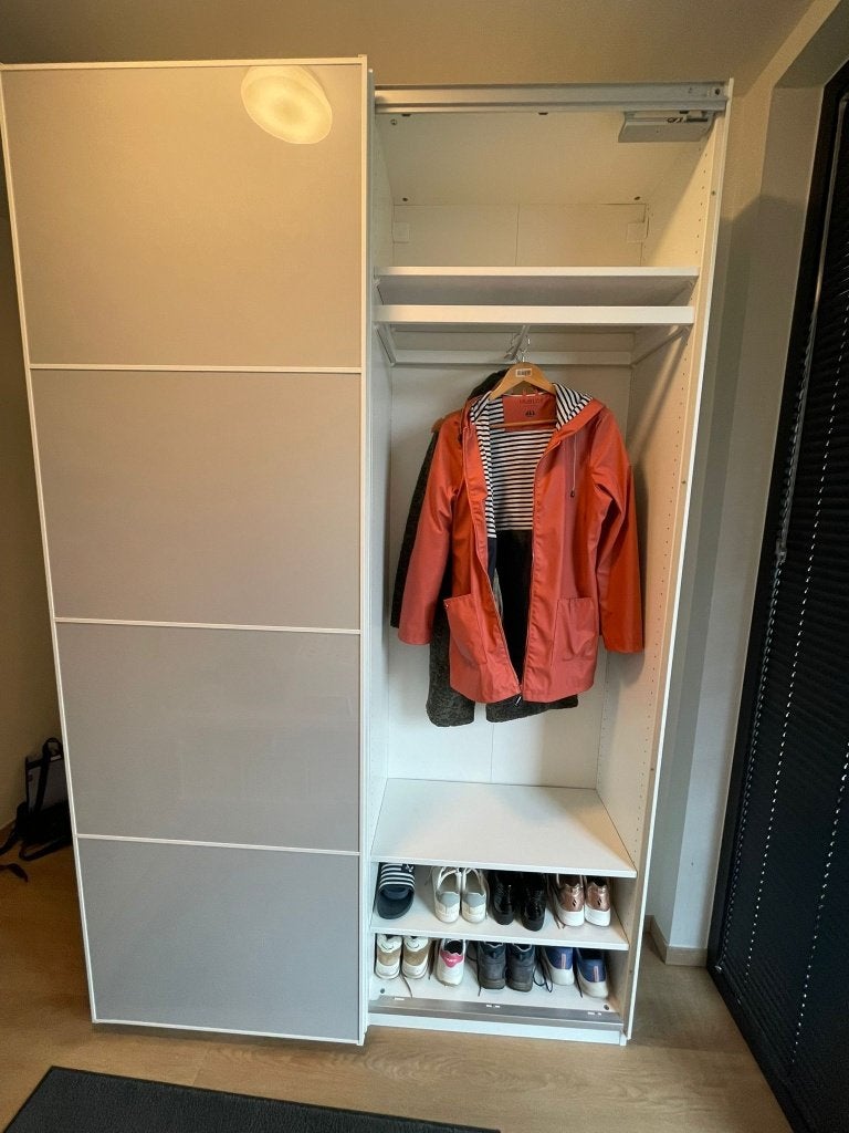Vestiaire / Kleerkast IKEA, 100 tot 150 cm, 200 cm of meer, Zo goed als nieuw, Overige houtsoorten