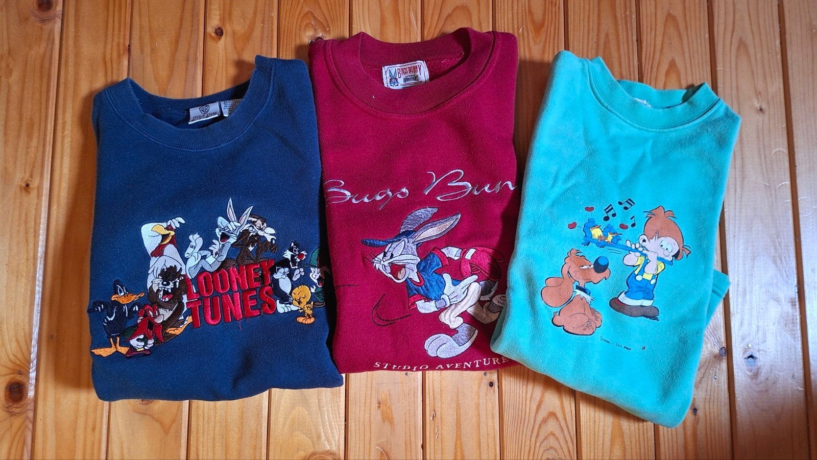 3 sweet-sh. vintage Bugs Bunny & autres.. enfant 12 ans, Enlèvement ou Envoi