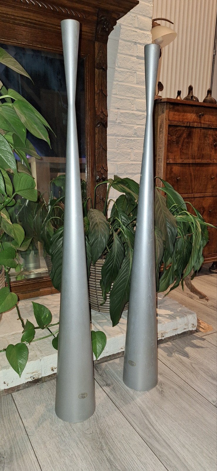 2 Ria Falk vloerkandelaars, 95cm, Enlèvement ou Envoi, 95 cm, IKEA, Utilisé
