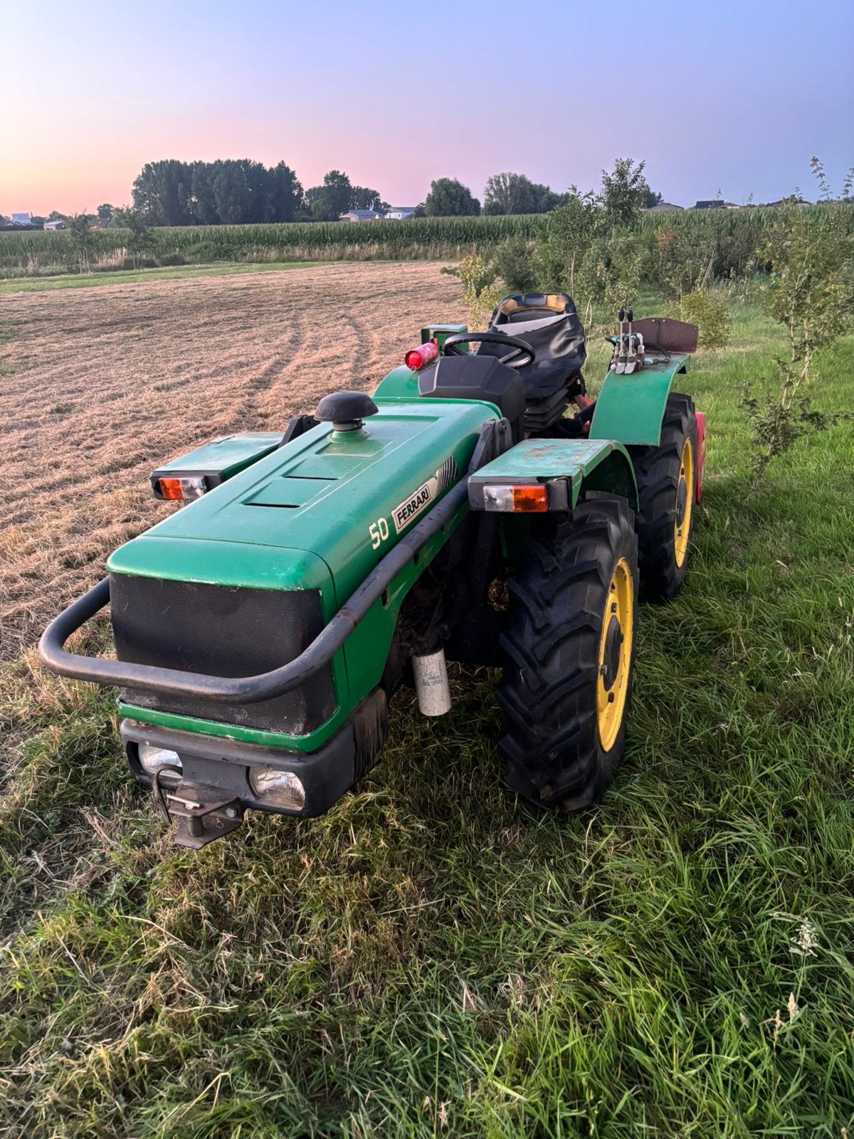 Kniktractor Ferrari RS50 omkeer + Klepelmaaier 150 breed, Ophalen, Gebruikt