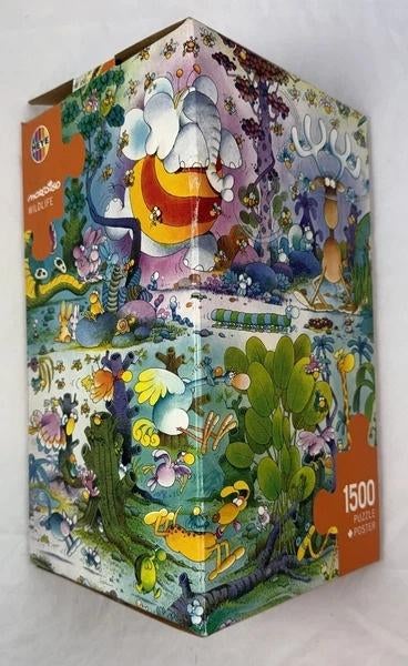 Heye Mordillo Wildlife Driehoekpuzzel 1500 Stukjes puzzel, Verzenden, 500 t/m 1500 stukjes, Zo goed als nieuw, Legpuzzel