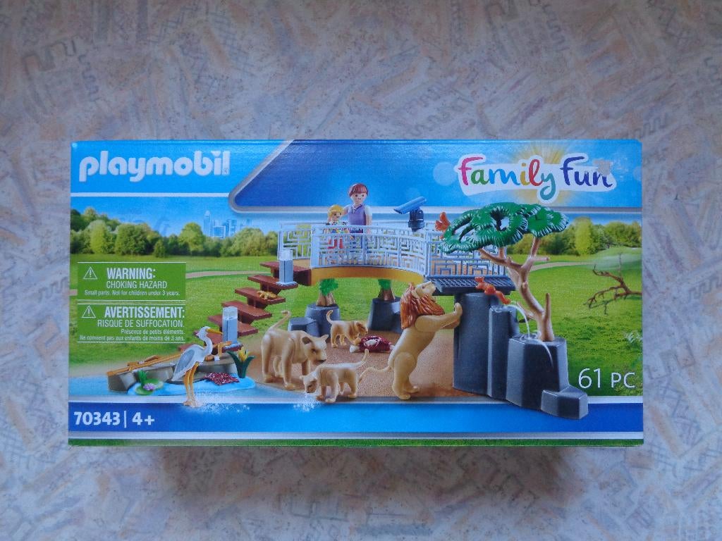 PLAYMOBIL Family Fun Leeuwen in het buitenverblijf - 70343, Ophalen of Verzenden, Nieuw, Complete set
