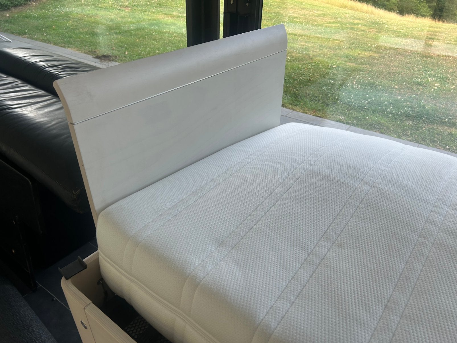 Auping auronde 1p bed als nieuw met electrische spiraalbodem, Enlèvement, Comme neuf