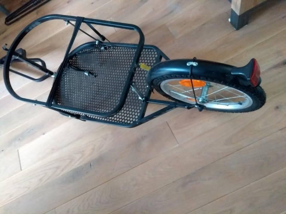 Remorque pour vélo. Marque : Messingschlager, Fietsen en Brommers, Fietsaccessoires | Aanhangwagens en Karren, Ophalen, Messingschlager