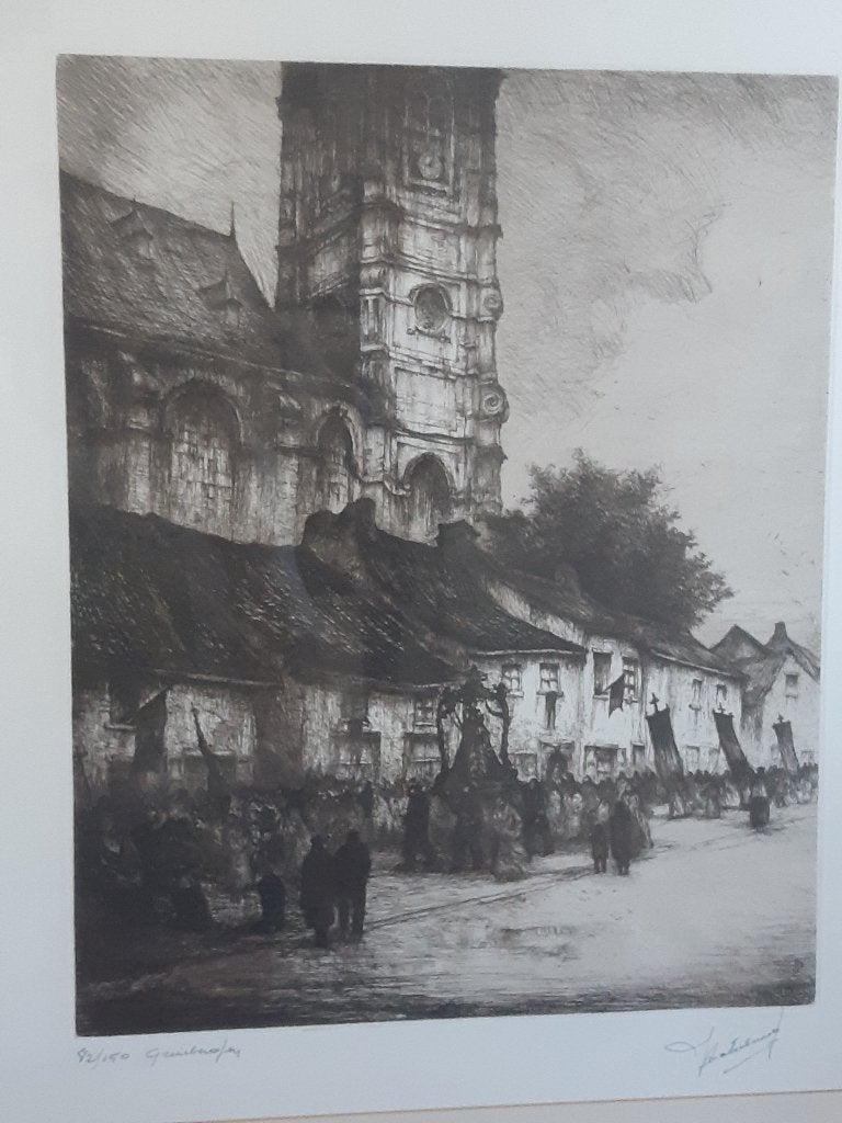 eaux-fortes, Enlèvement ou Envoi, Gravure, Numéroté