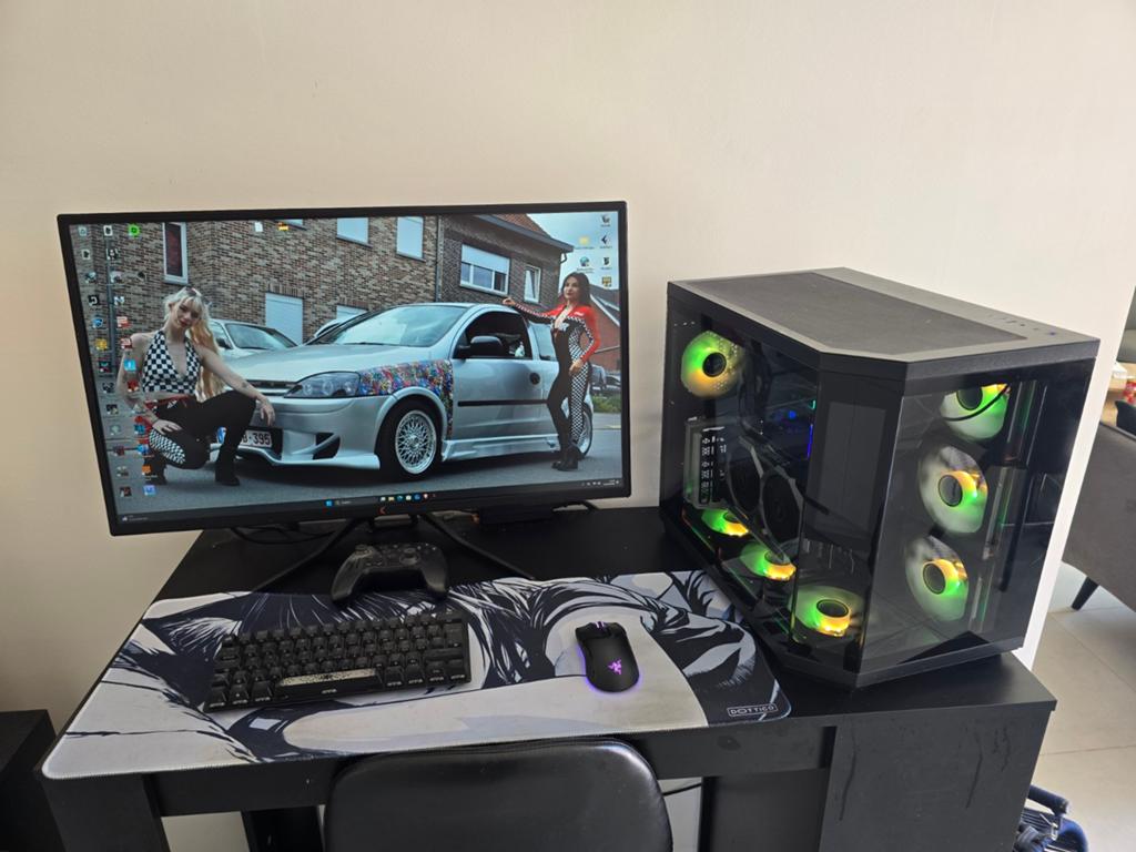 Game desktop te ruil / koop, Computers en Software, Desktop Pc's, Zo goed als nieuw, 3 tot 4 Ghz, SSD, 32 GB, Met videokaart, Met monitor