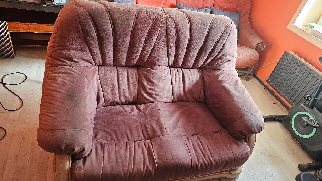 Canapé deux places, Maison & Meubles, 100 à 125 cm, Rustique/vintage, Enlèvement, Utilisé