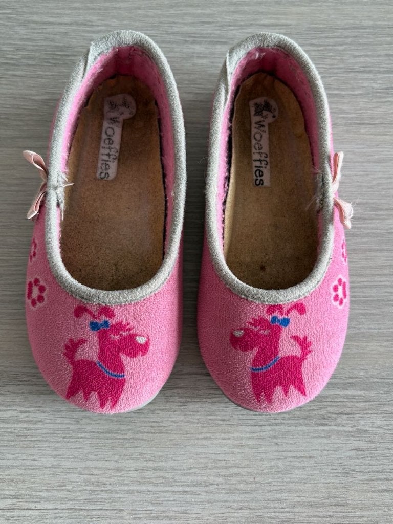 Pantoffeltjes Woeffies, maat 25. Gebruikt, Kinderen en Baby's, Gebruikt, Meisje, Overige typen, Ophalen of Verzenden