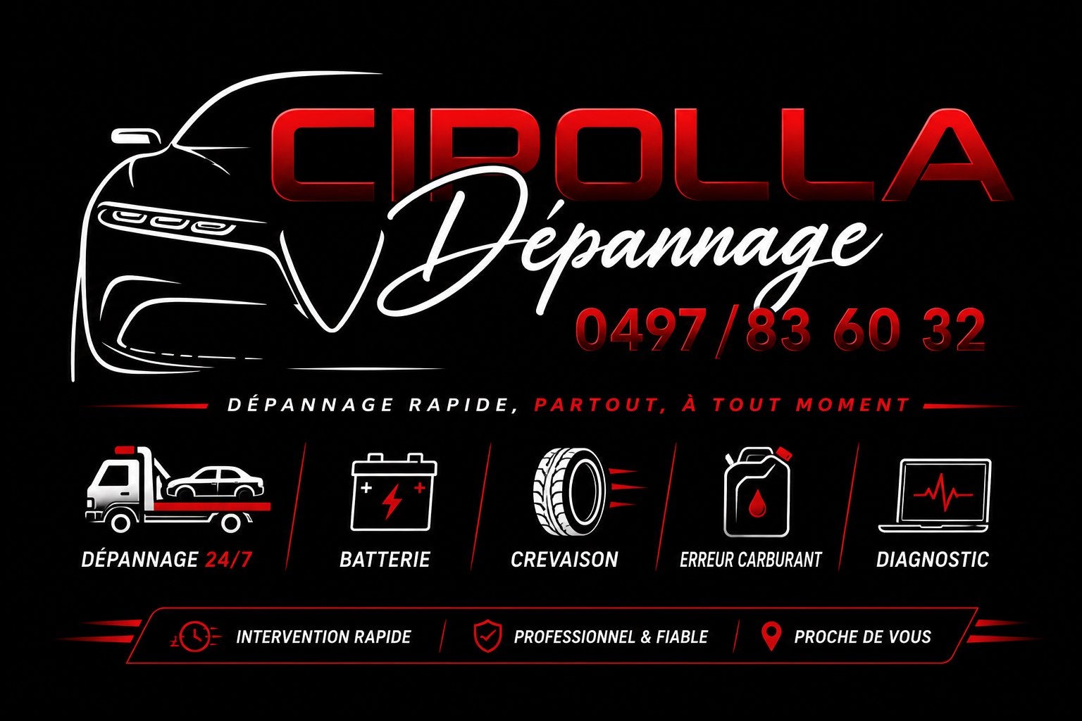 Dépannage 24/24 7/7, Enlèvement ou Envoi, Comme neuf