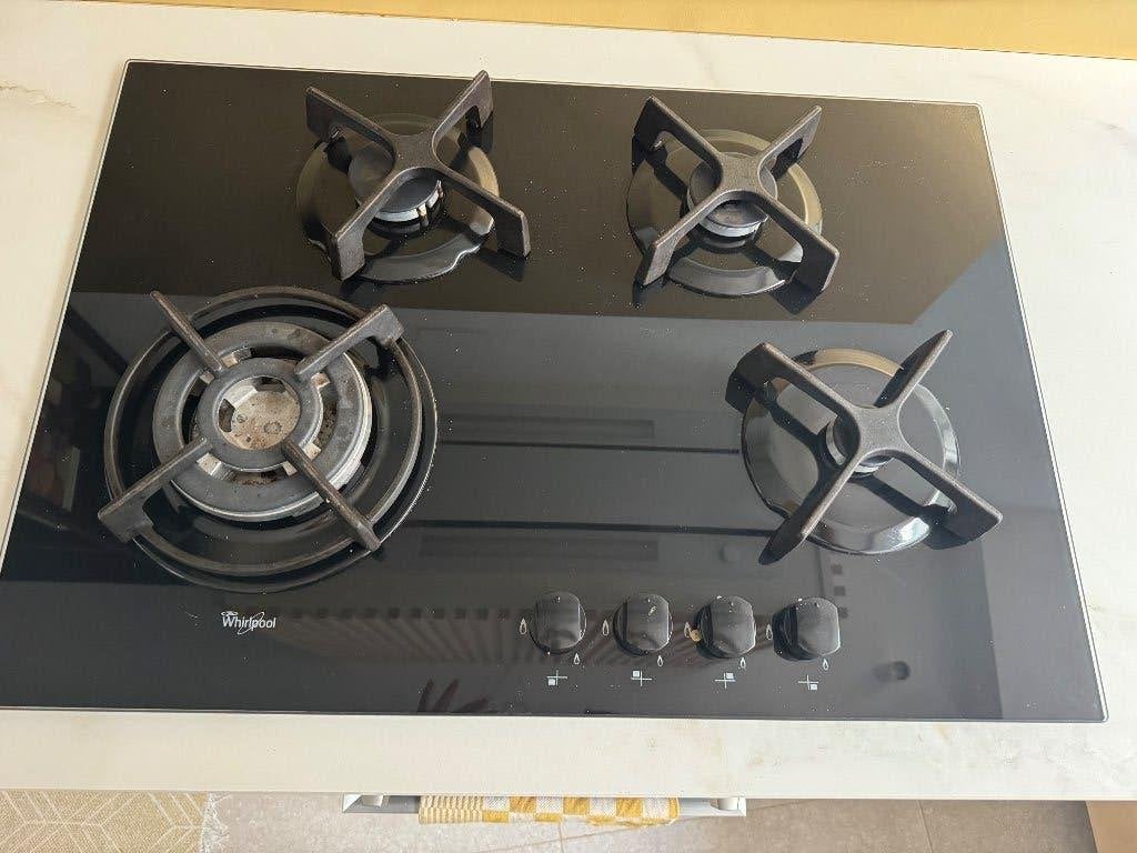 Gasvuur, Elektronische apparatuur, Kookplaten, Ophalen, Gebruikt, 4 kookzones, Inbouw