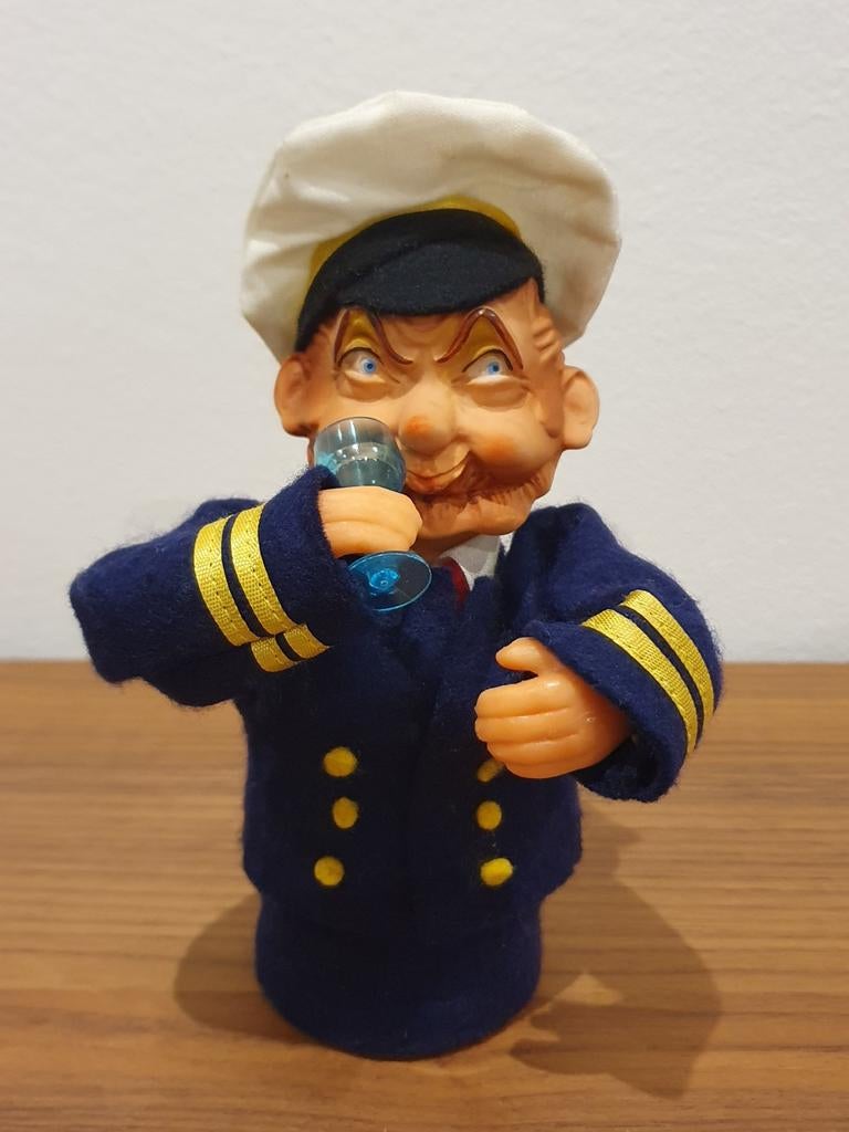 Vintage "drinkende kapitein" - made in GDR (Oost-Duitsland), Ophalen of Verzenden