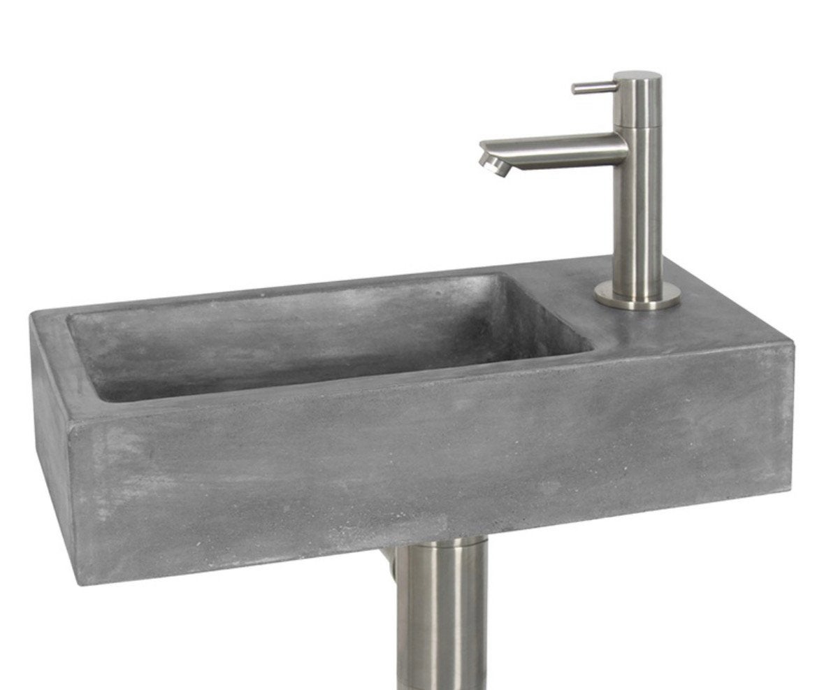 Set lave mains beton, Enlèvement, Neuf, Inox, Lavabo