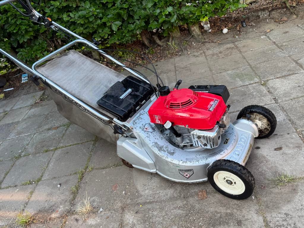 Honda HR194 benzine grasmaaier met rol – professionele, Enlèvement, Comme neuf, Bac de ramassage
