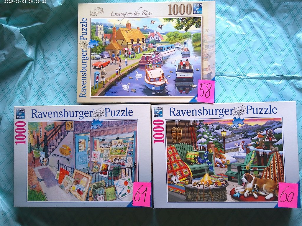 puzzel 1000 ravensburger==nr 58 verkocht ==, Enlèvement ou Envoi, Utilisé