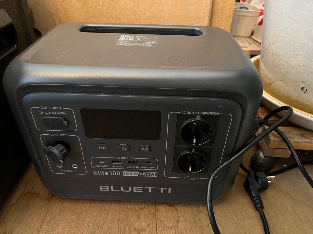 Batterie Bluetti Elite 100 1800 W, Caravanes & Camping, Enlèvement ou Envoi, Comme neuf