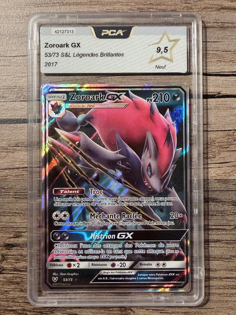 Carte Pokémon - Zoroark GX - PCA 9.5, Enlèvement ou Envoi, Neuf, Cartes en vrac, Foil