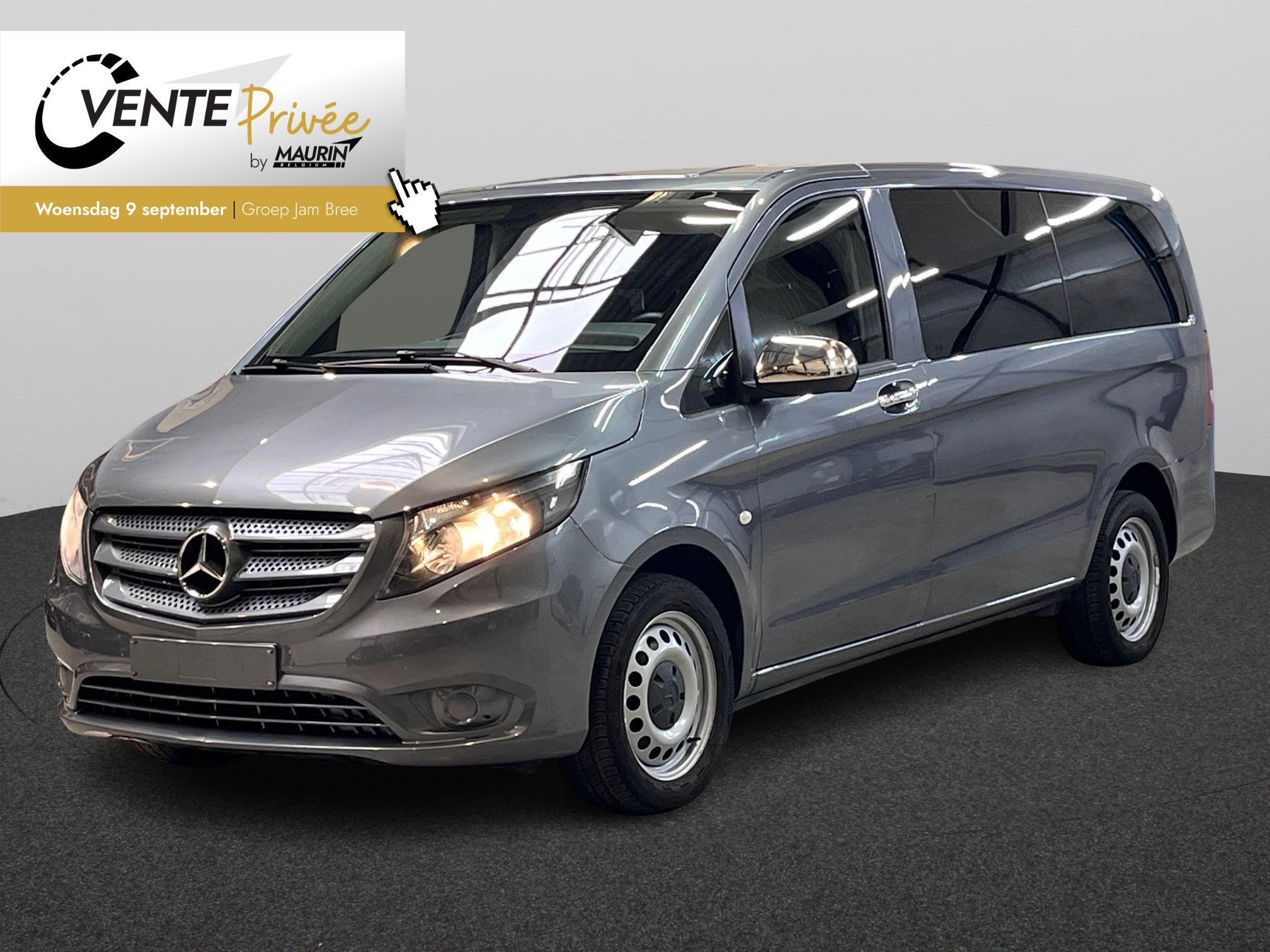 Mercedes-Benz Vito 114 CDI mixto automaat, Autos, Camionnettes & Utilitaires, 100 kW, Argent ou Gris, 174 g/km, 4 portes