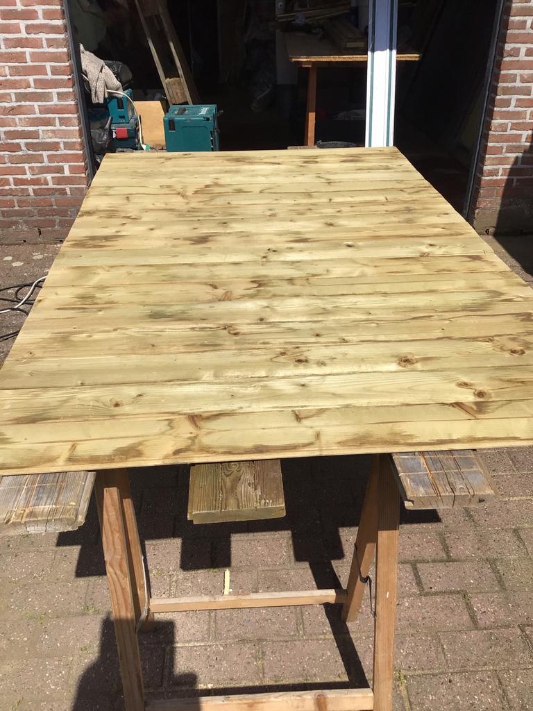 Planchetten gedrenkt tand en groef 11,5 cm breed 23,5 m2, Ophalen, Zo goed als nieuw