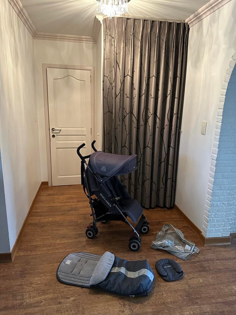 Maclaren Quest lichtgewicht buggy in denim uitvoering, Ophalen, Zo goed als nieuw