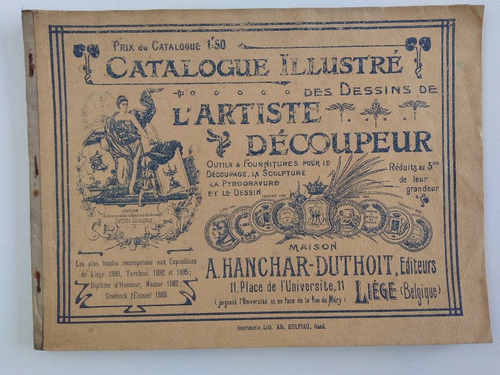 Catalog illustré des dessins de l'artiste découpeur : 1905, Antiquités & Art, Enlèvement ou Envoi, Hanchar-Duthoit
