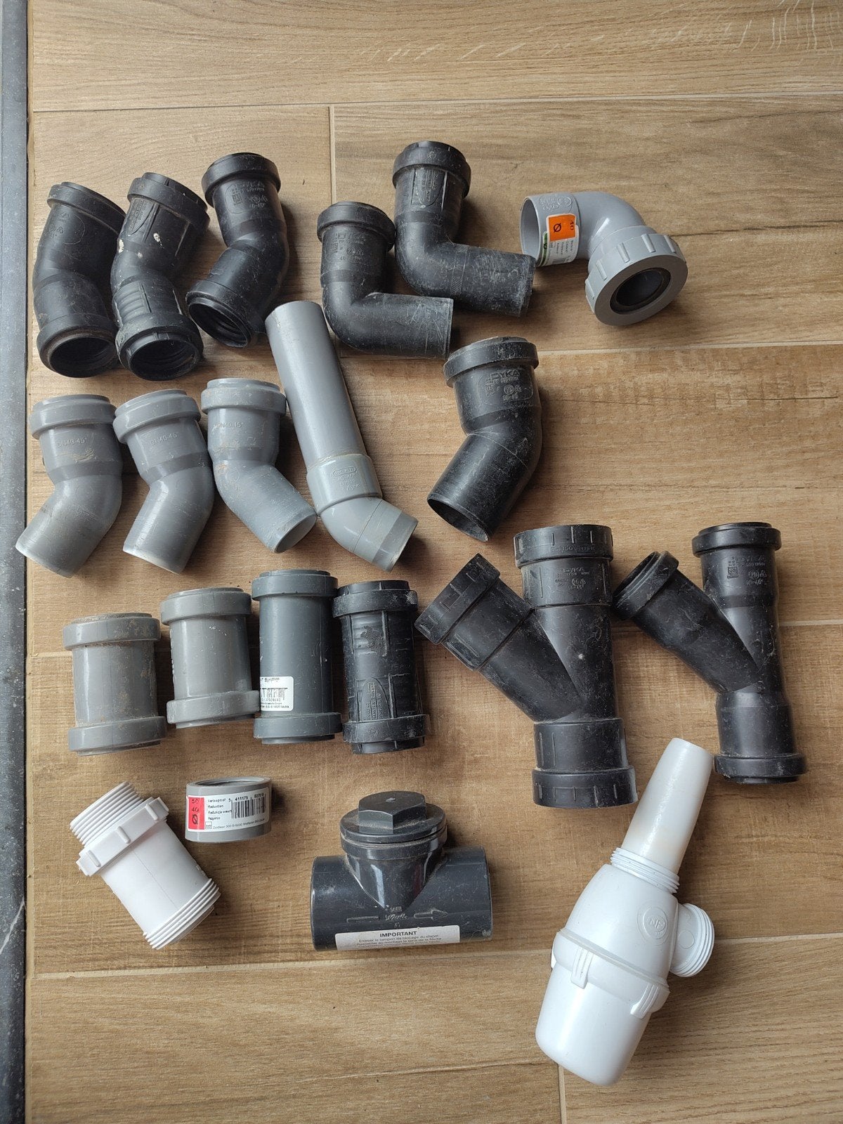 Sanitaire hulpstukken en buizen, Ophalen, Afvoer, Gebruikt, PVC