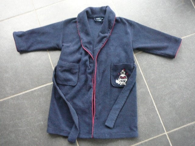 donkerblauwe kamerjas/badjas met een beertje, Kinderen en Baby's, Ophalen of Verzenden, Gebruikt, Jongen, Nacht- of Onderkleding