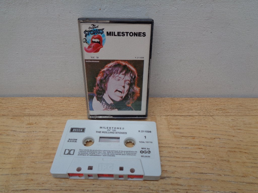 Rolling Stones cassette "Milestones", Cd's en Dvd's, Cassettebandjes, Gebruikt, Verzenden, 1 bandje, Origineel