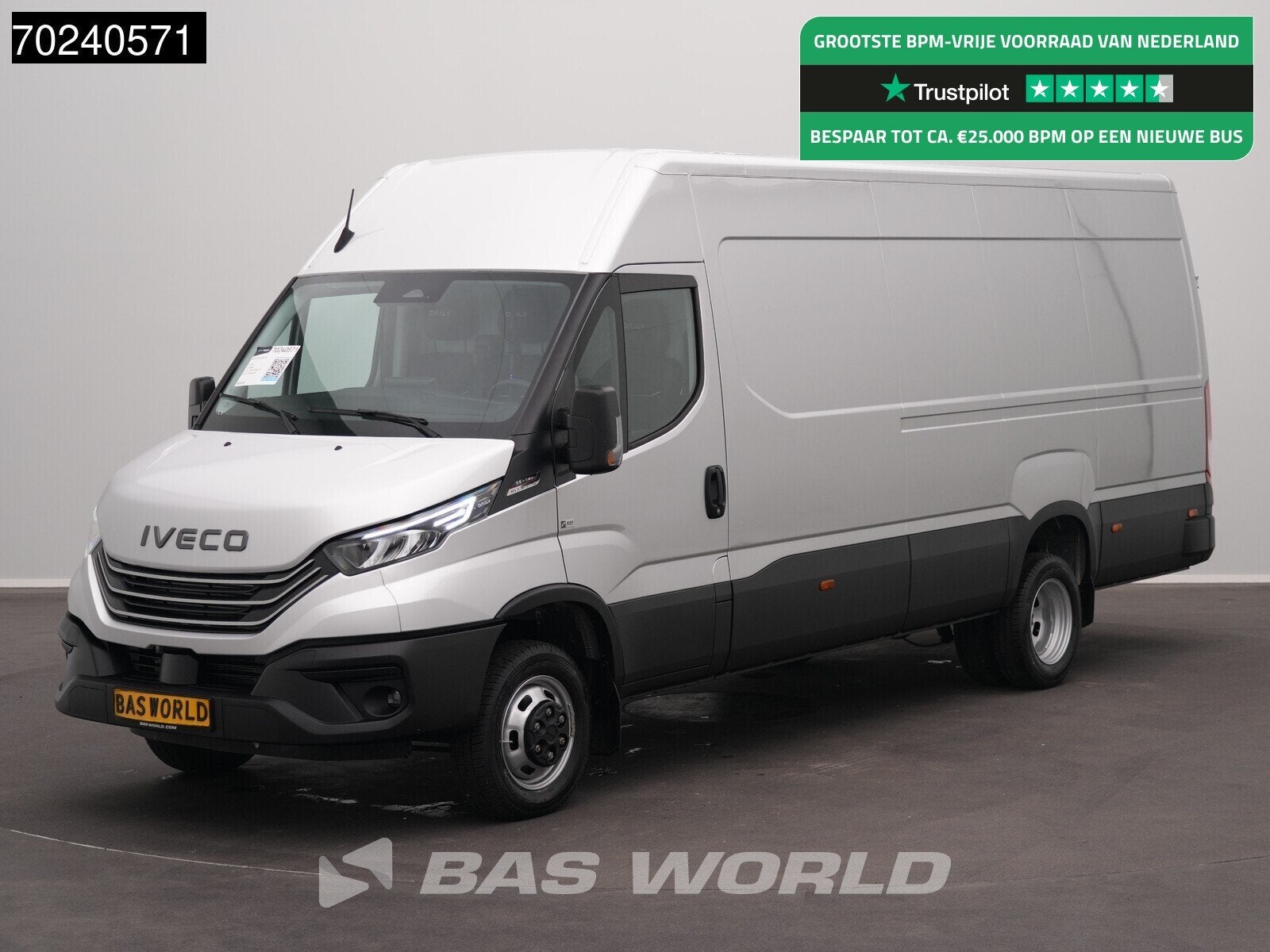 Iveco Daily 35C18 BPM VRIJ! 3.0L Automaat L3H2 180PK Dubbell, Autos, Neuf, Argent ou Gris, Achat, Euro 6
