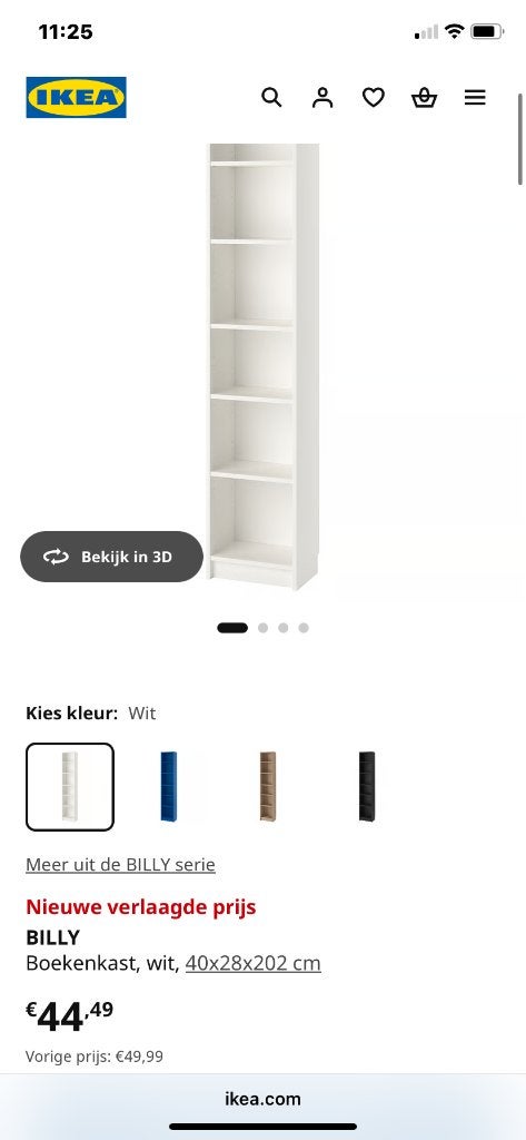 Billy boekenkast, Huis en Inrichting, Ophalen, Gebruikt
