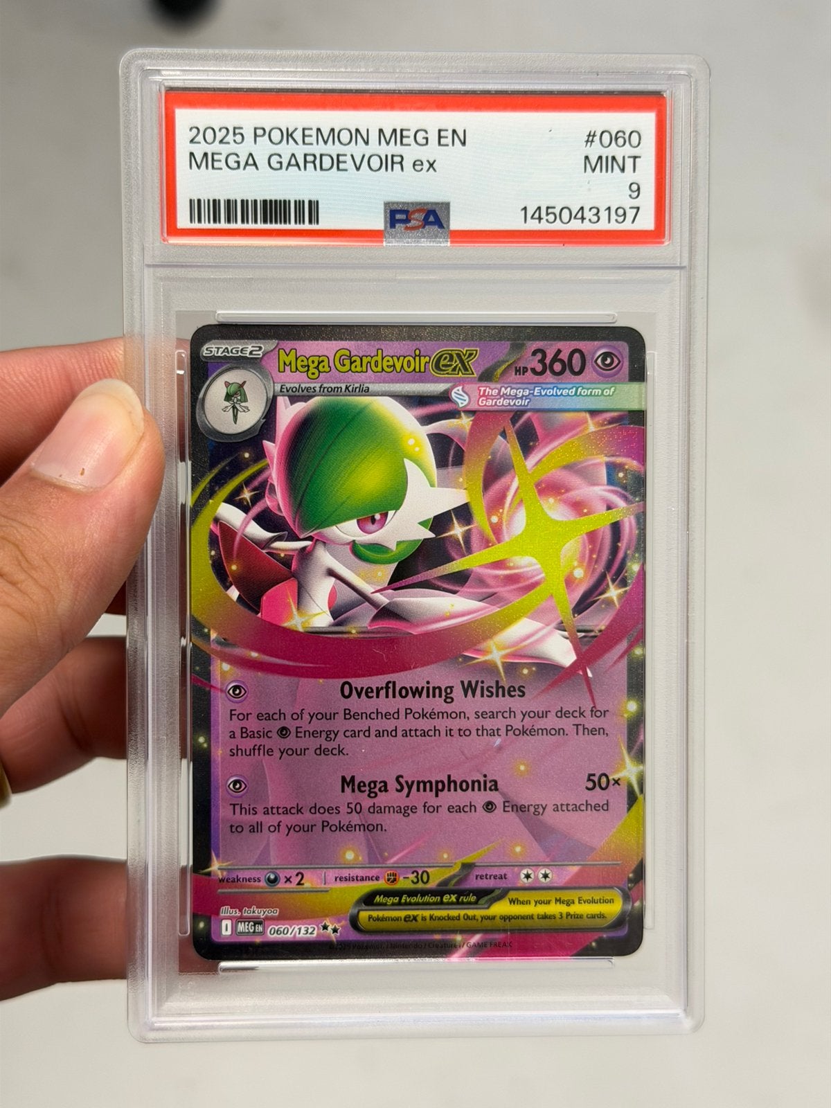 Pokémon Mega Gardevoir ex 060/132 graded PSA 9 MINT 2025, Hobby en Vrije tijd, Verzamelkaartspellen | Pokémon, Ophalen of Verzenden
