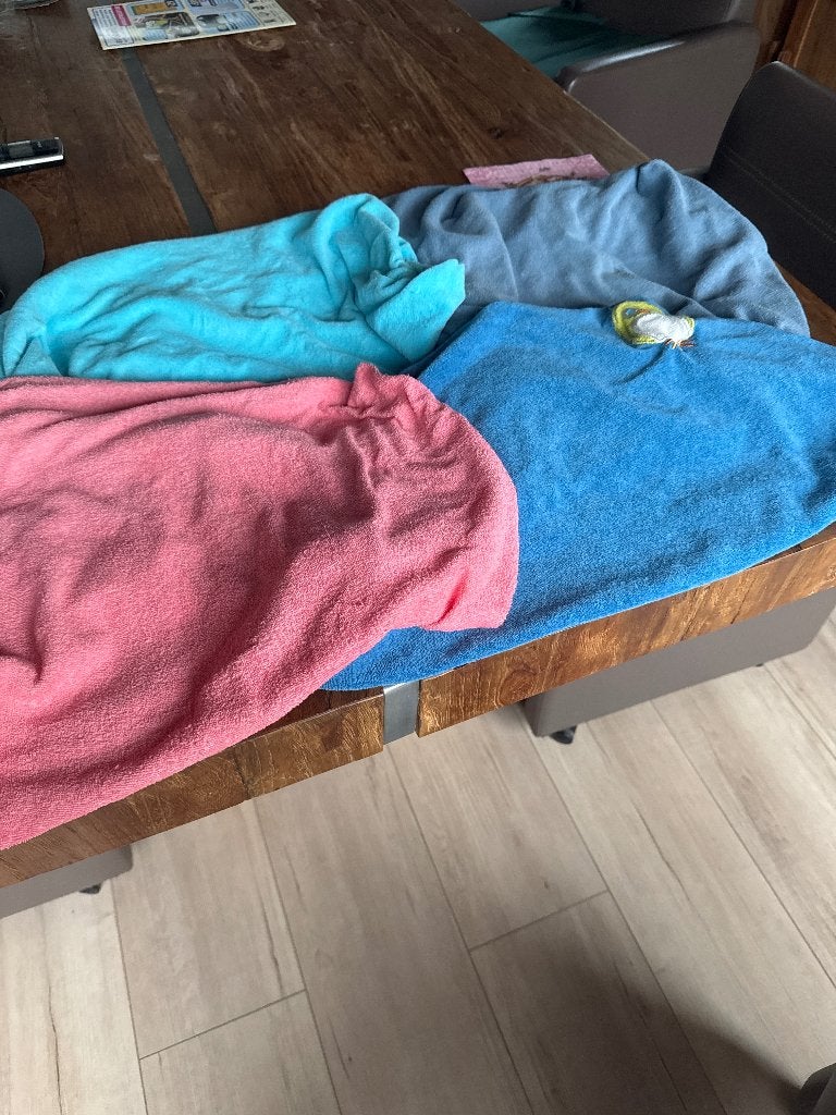 4 hoezen voor verzorgingskussen, Kinderen en Baby's, Ophalen of Verzenden, Gebruikt, Overige typen