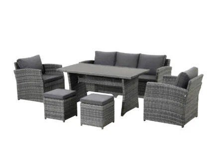 compleet tuinset, Tuin en Terras, Ophalen, Kunststof, Bank, Zo goed als nieuw