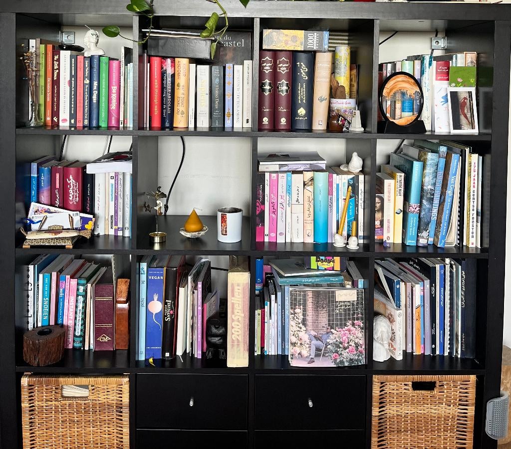 boekenkasten, Huis en Inrichting, Ophalen, Met plank(en), Kunststof, Gebruikt