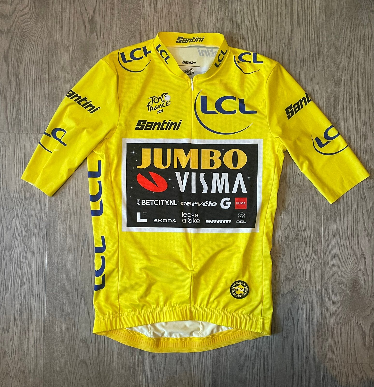 Gele trui tour de france 2023 jonas vingegaard, Ophalen of Verzenden, L