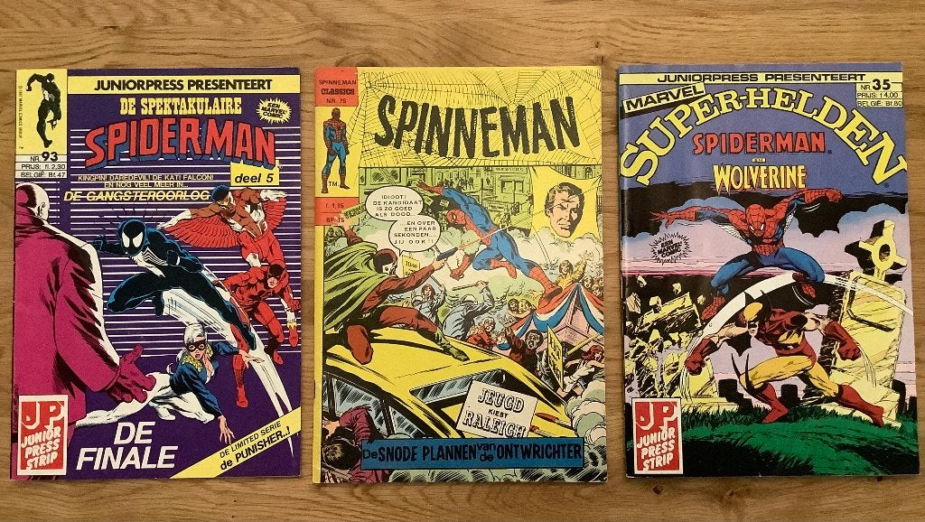 VINTAGE SPINNEMAN&SPIDERMAN MARVEL COMICS ., Meerdere comics, Ophalen, Zo goed als nieuw